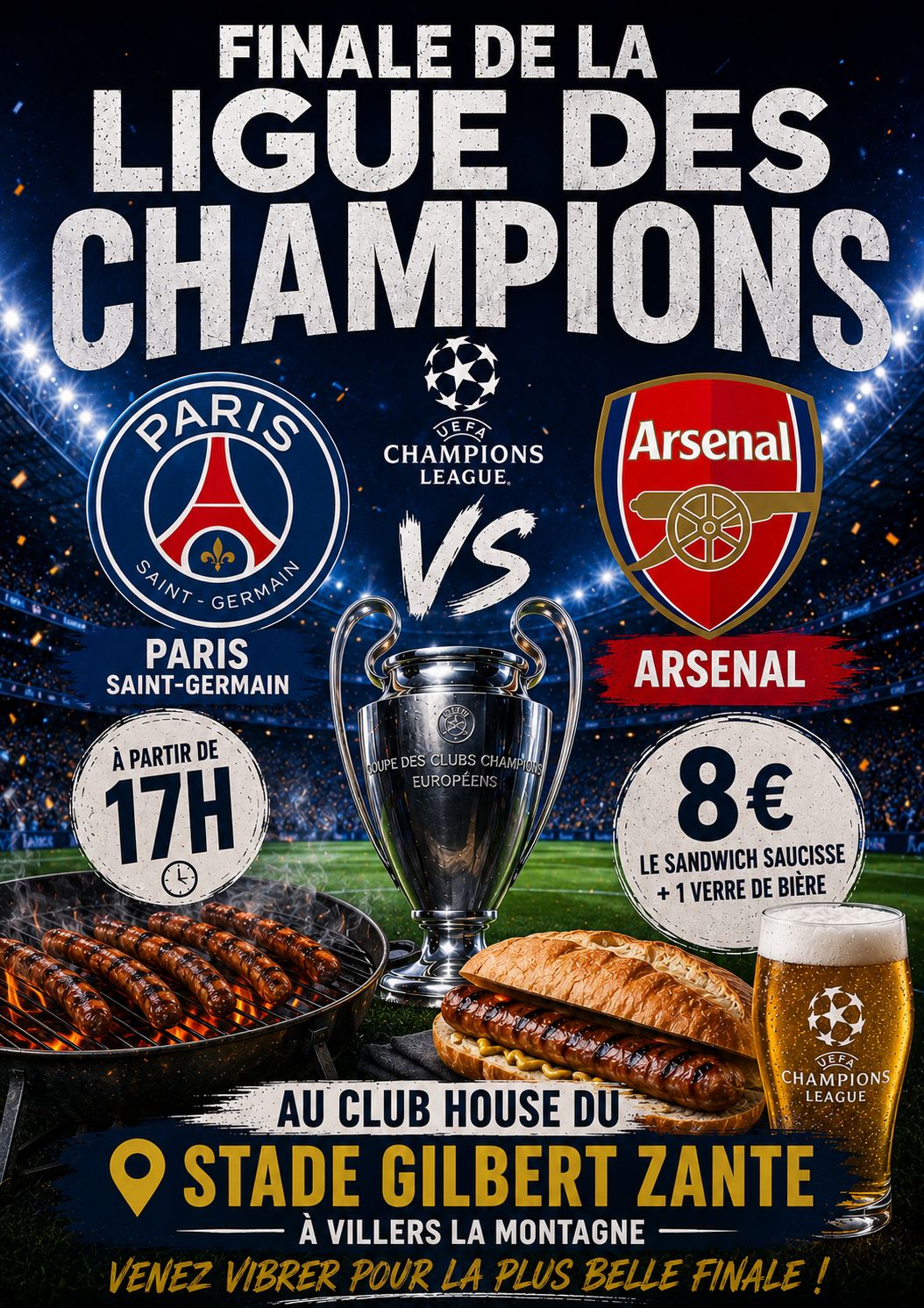 Actualité de Villers-la-Montagne : Finale de la ligue des champions
