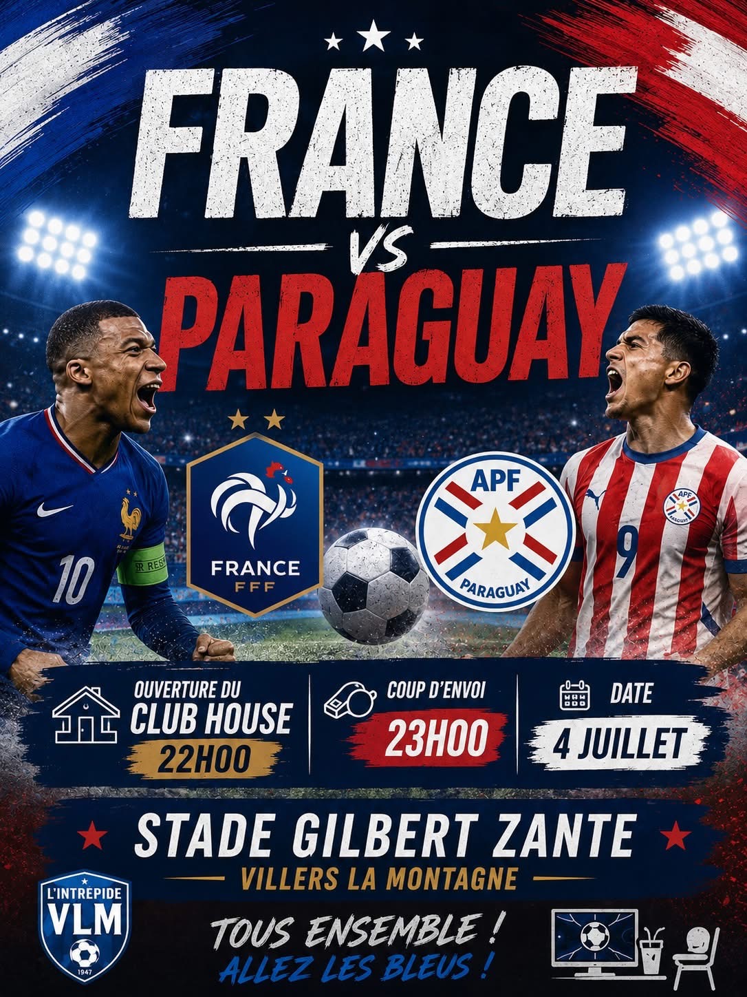 Actualité de Villers-la-Montagne : FRANCE PARAGUAY