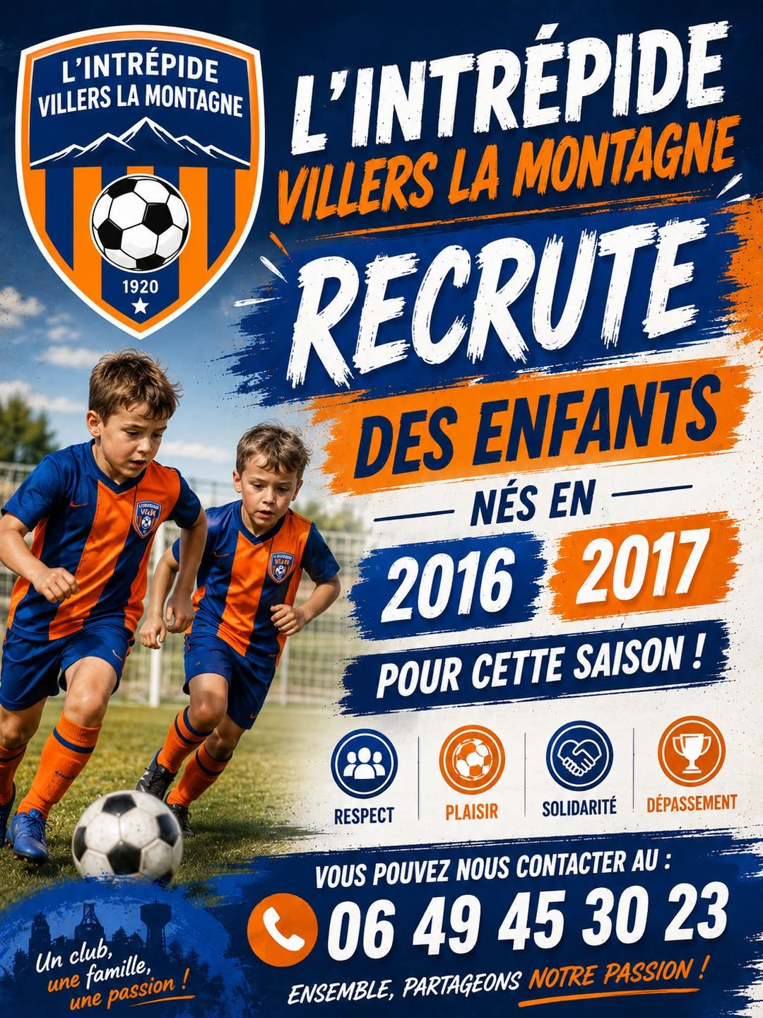 Actualité de Villers-la-Montagne : L'INTRÉPIDE VILLERS LA MONTAGNE RECRUTE